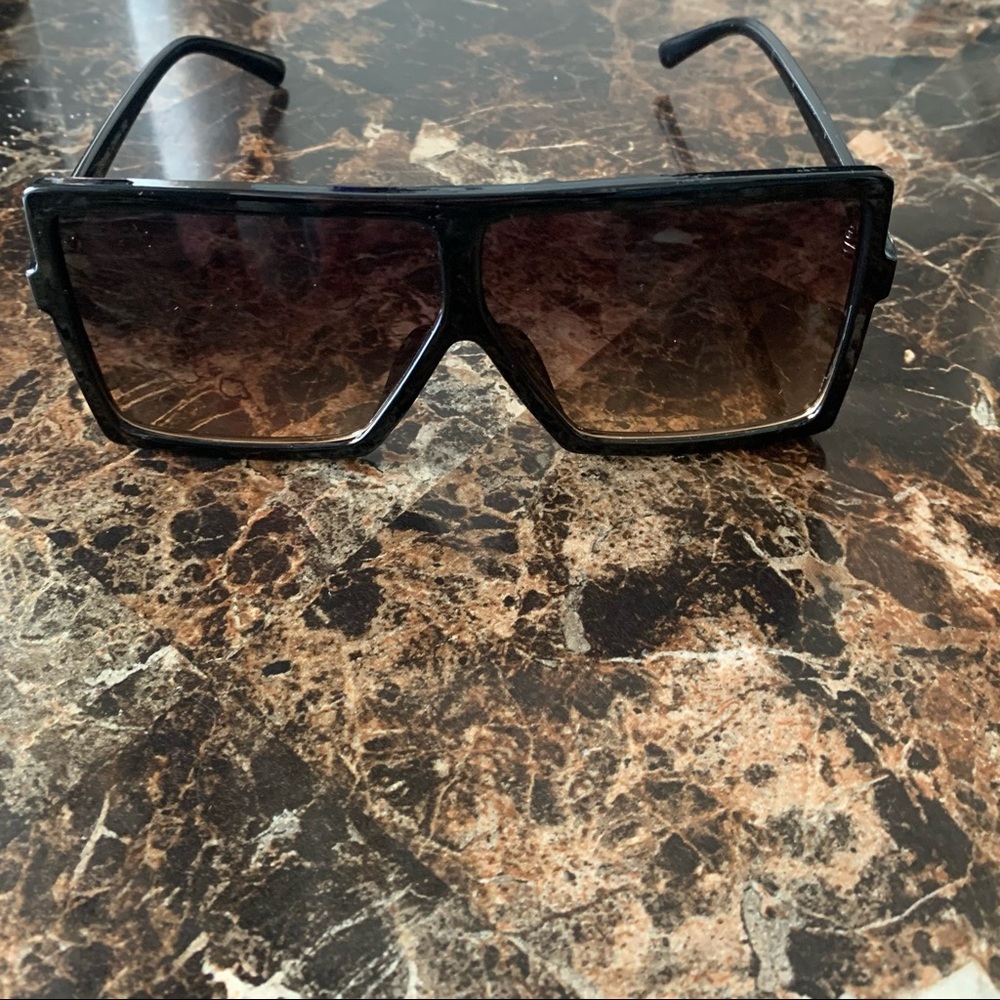NWT Oversized Flat Top Ombré Aviators - Picture 1 of 6